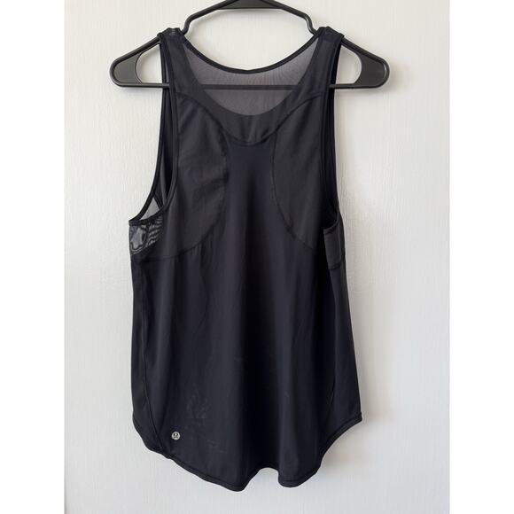 Lululemon Women's Black Sleeveless Mesh Sculpt Tank Top Size 6 Small - Picture 4 of 9